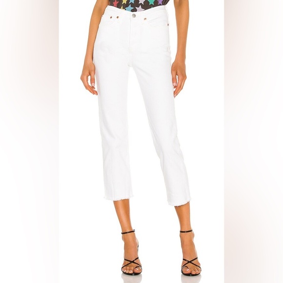 Levi’s • Wedgie Straight Cold Feet Women's White Jeans - Picture 3 of 9